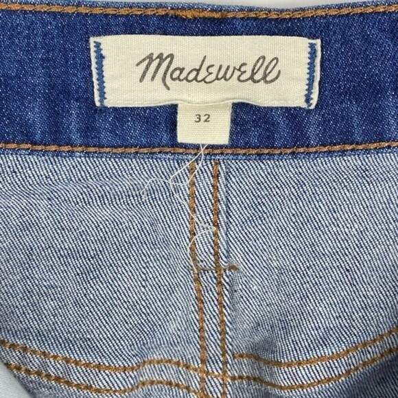 Madewell Denim Mini Skirt Womens Blue Size 32 5 Pocket Step Hem Edition Ladies - Picture 8 of 10